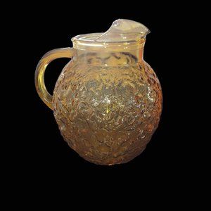 Vintage Amber Anchor Hocking Pitcher